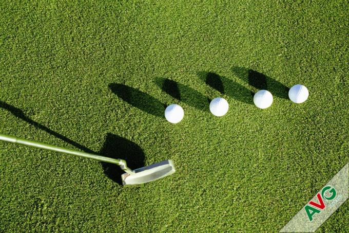 erba artificiale di golf naturale di altezza del mucchio di 10mm/verde mettente dell'interno di golf 2