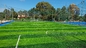 Resistenza uv dell'erba artificiale del tappeto erboso di qualità 60mm della FIFA per la corte di calcio fornitore