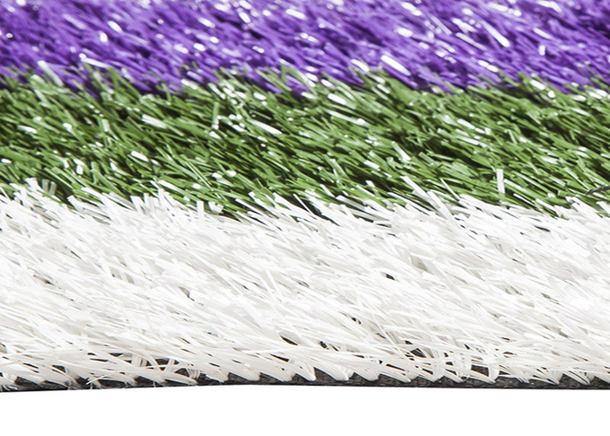 Tappeto erboso artificiale colorato liscio del campo da tennis, resistenza UV colorata dell'erba falsa 0