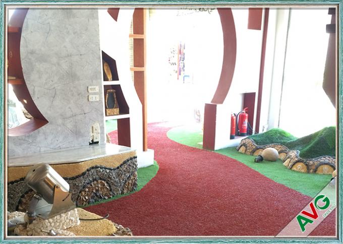 Erbe decorative del tappeto erboso artificiale all'aperto di AVG con 35 millimetri di altezza di colore di verde 0