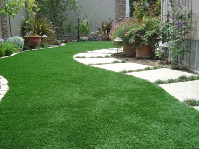 Erba tappeto sintetica del giardino di verde di erba dell'erba artificiale di 50MM Cesped 0