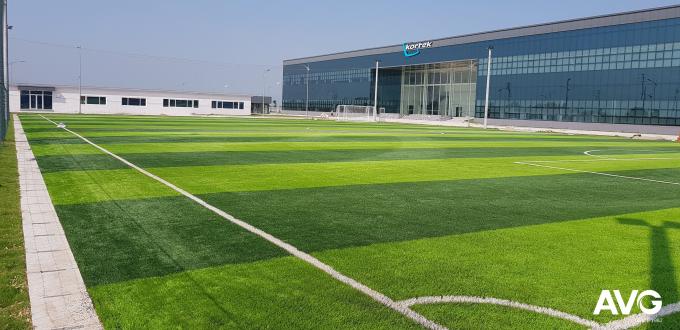 Erba artificiale dell'erba all'aperto di calcio di AVG Gazon 45mm per la vendita all'ingrosso 0