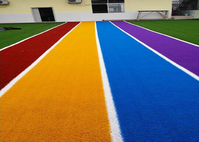 Anti certificazione sintetica UV del CE dello SGS del tappeto erboso di Autumn Spring Coloured Artificial Grass 0